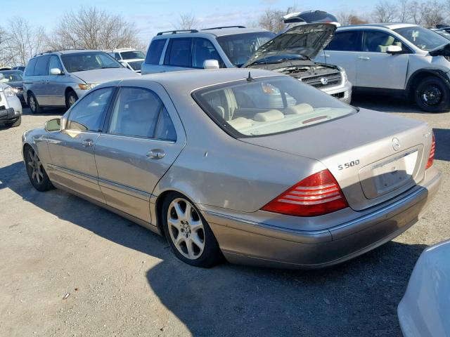 WDBNG83J54A410876 - 2004 MERCEDES-BENZ S 430 4MAT GOLD photo 3