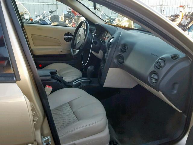 2G2WR524851133702 - 2005 PONTIAC GRAND PRIX GOLD photo 5
