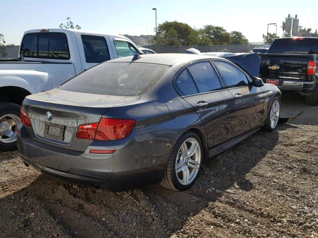 WBA5B1C52FG127813 - 2015 BMW 535 I GRAY photo 4