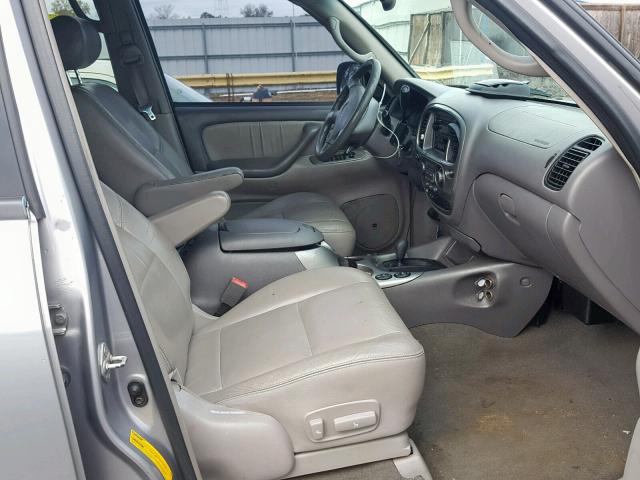 5TDBT48A02S085233 - 2002 TOYOTA SEQUOIA LI SILVER photo 5