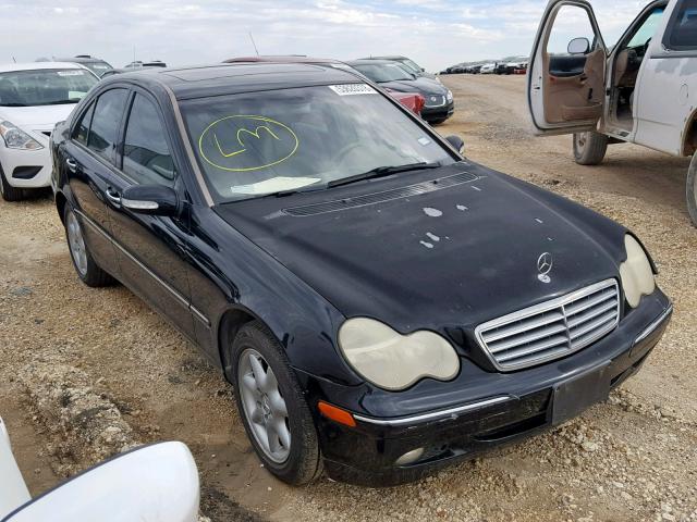 WDBRF61J73A473634 - 2003 MERCEDES-BENZ C 240 BLACK photo 1