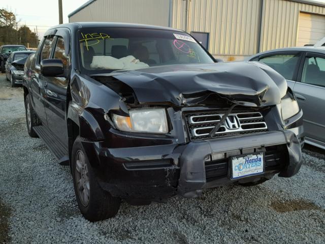 2HJYK16486H505152 - 2006 HONDA RIDGELINE BLACK photo 1