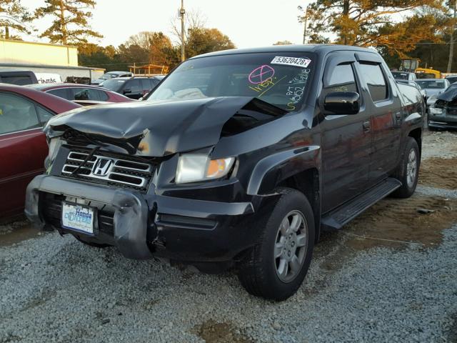 2HJYK16486H505152 - 2006 HONDA RIDGELINE BLACK photo 2