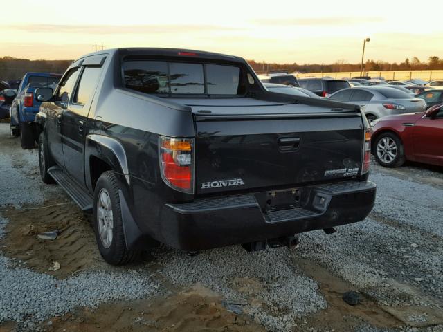 2HJYK16486H505152 - 2006 HONDA RIDGELINE BLACK photo 3