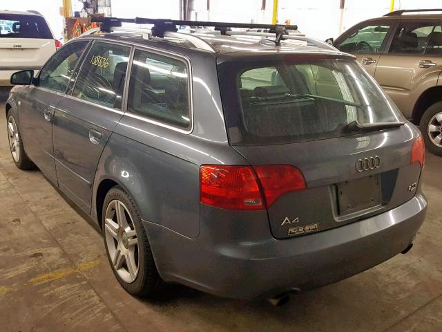 WAUKF68E95A471962 - 2005 AUDI A4 2.0T AV GRAY photo 3