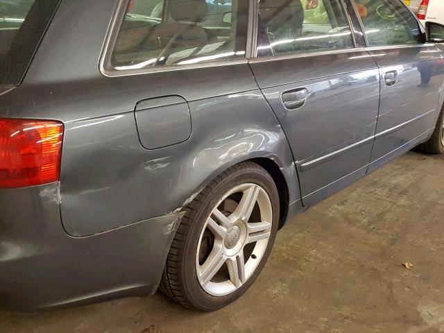 WAUKF68E95A471962 - 2005 AUDI A4 2.0T AV GRAY photo 9