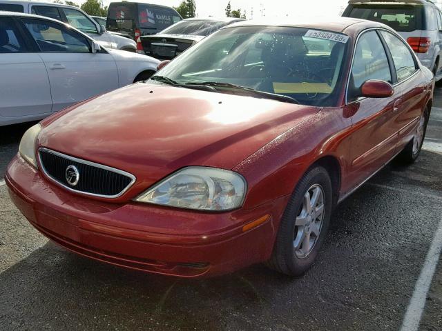 1MEFM53U91G626700 - 2001 MERCURY SABLE LS BURGUNDY photo 2