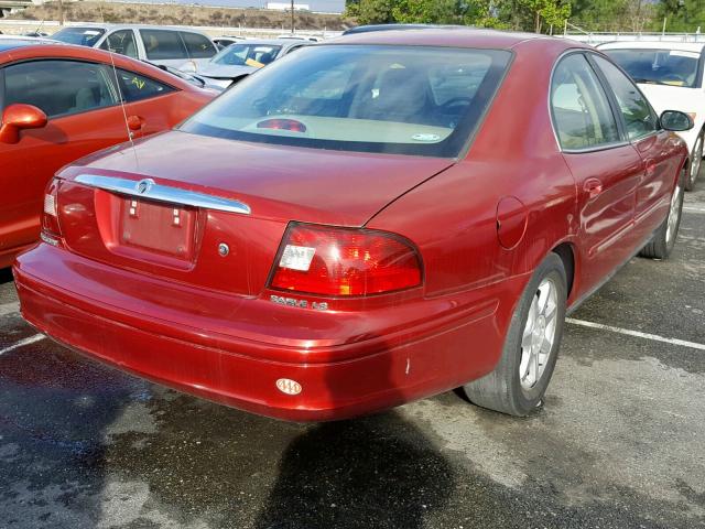 1MEFM53U91G626700 - 2001 MERCURY SABLE LS BURGUNDY photo 4