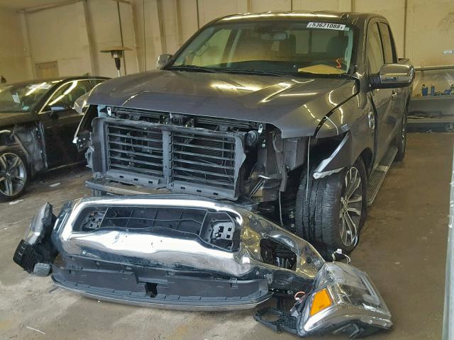 1N6AA1E52HN511250 - 2017 NISSAN TITAN SV GRAY photo 2