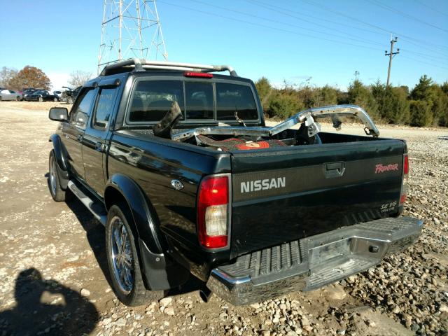 1N6ED27T3YC398575 - 2000 NISSAN FRONTIER C BLACK photo 3