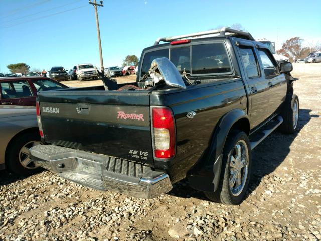 1N6ED27T3YC398575 - 2000 NISSAN FRONTIER C BLACK photo 4