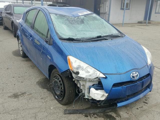 JTDKDTB30D1049138 - 2013 TOYOTA PRIUS C BLUE photo 1