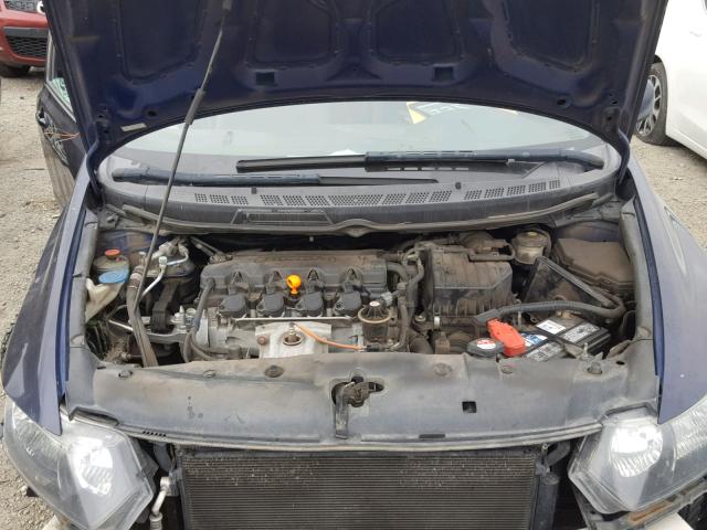 2HGFG128X9H529951 - 2009 HONDA CIVIC EX BLUE photo 7
