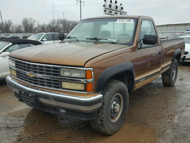 1GCDK14Z9LE217287 - 1990 CHEVROLET GMT-400 K1 BROWN photo 2