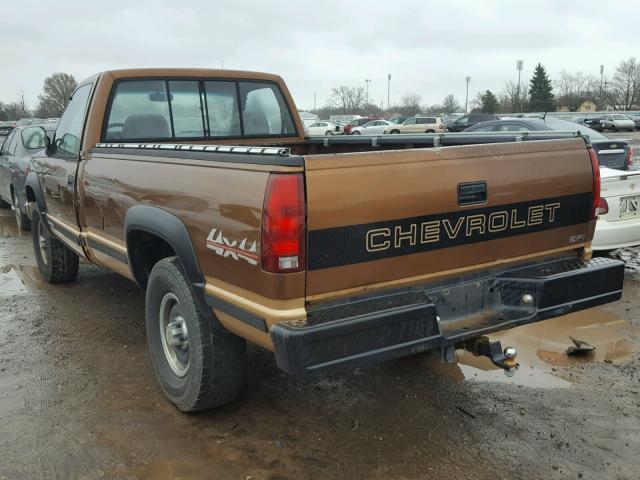 1GCDK14Z9LE217287 - 1990 CHEVROLET GMT-400 K1 BROWN photo 3