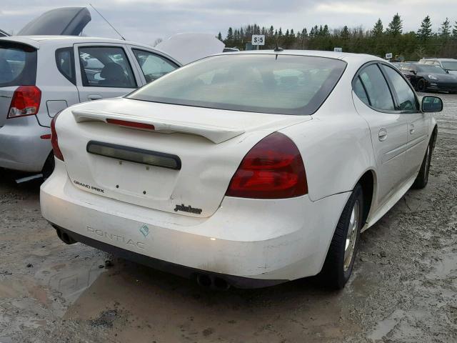 2G2WP552961250092 - 2006 PONTIAC GRAND PRIX WHITE photo 4