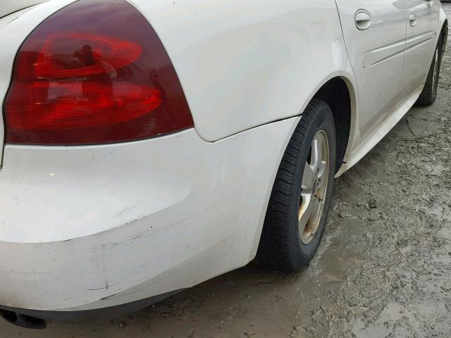 2G2WP552961250092 - 2006 PONTIAC GRAND PRIX WHITE photo 9