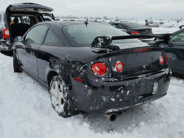 1G1AM18B067624345 - 2006 CHEVROLET COBALT SS BLACK photo 3