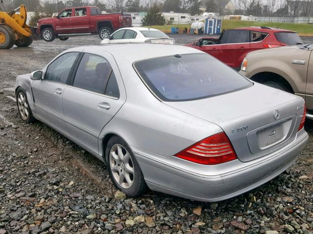 WDBNG84J24A412728 - 2004 MERCEDES-BENZ S 500 4MAT SILVER photo 3