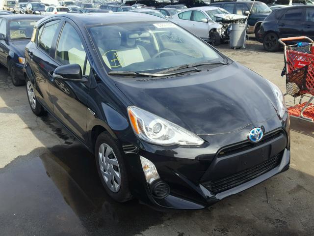 JTDKDTB32F1113358 - 2015 TOYOTA PRIUS C BLACK photo 1