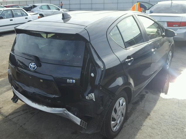 JTDKDTB32F1113358 - 2015 TOYOTA PRIUS C BLACK photo 4