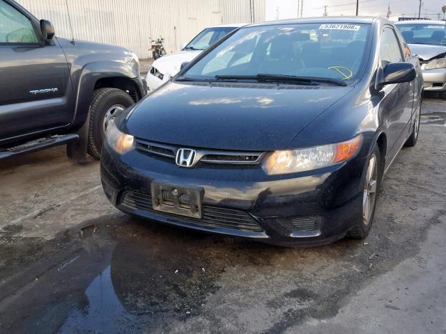 2HGFG12978H563658 - 2008 HONDA CIVIC EXL BLACK photo 2