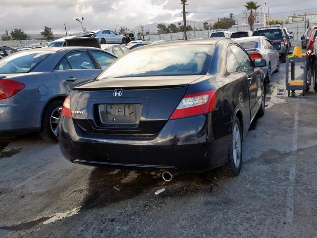 2HGFG12978H563658 - 2008 HONDA CIVIC EXL BLACK photo 4