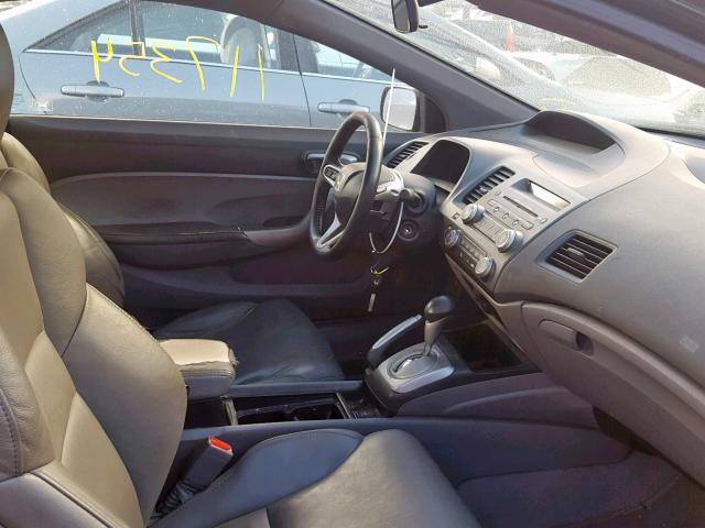 2HGFG12978H563658 - 2008 HONDA CIVIC EXL BLACK photo 5