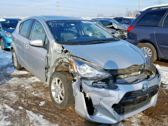 JTDKDTB34F1094375 - 2015 TOYOTA PRIUS C SILVER photo 1