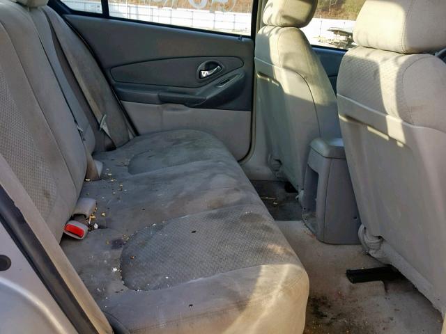 1G1ZS58F58F141283 - 2008 CHEVROLET MALIBU LS GOLD photo 6