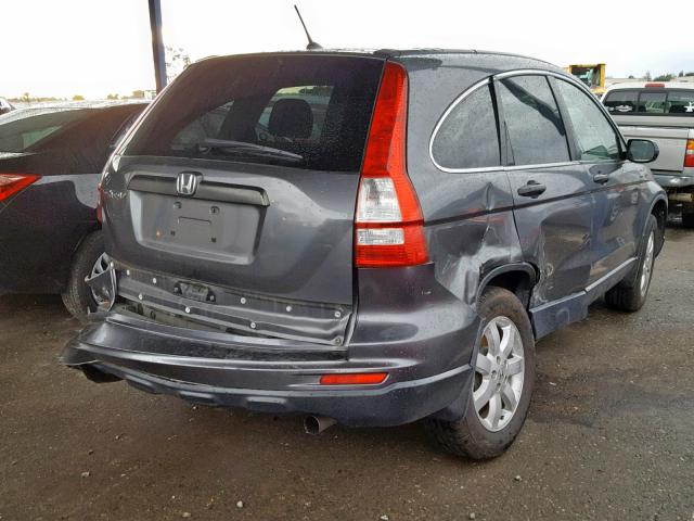 JHLRE3H44BC009239 - 2011 HONDA CR-V SE GRAY photo 4