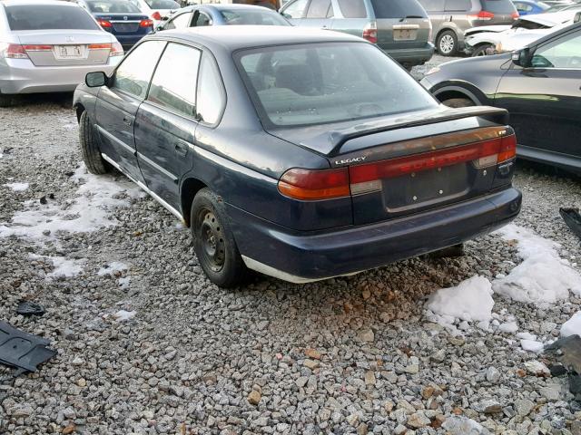 4S3BD4354W7208796 - 1998 SUBARU LEGACY L BLUE photo 3