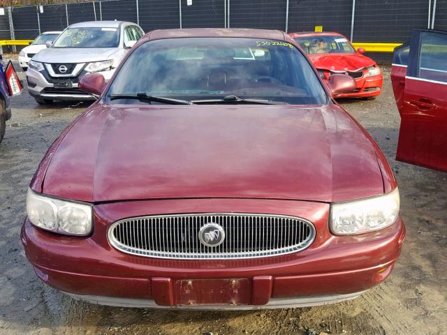 1G4HR54K8YU309152 - 2000 BUICK LESABRE LI BURGUNDY photo 9