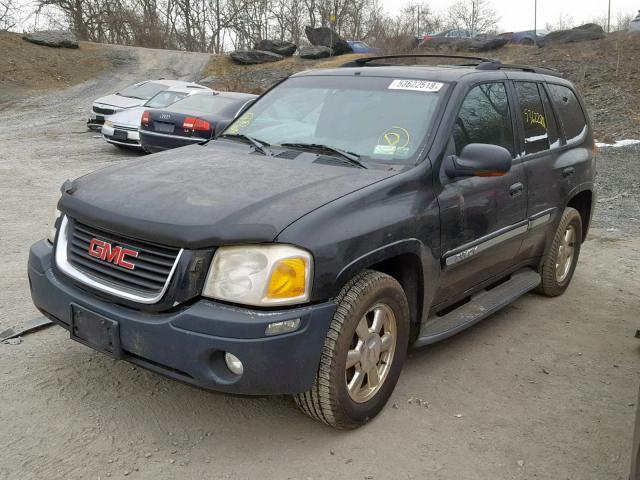 1GKDT13S322110791 - 2002 GMC ENVOY BLACK photo 2