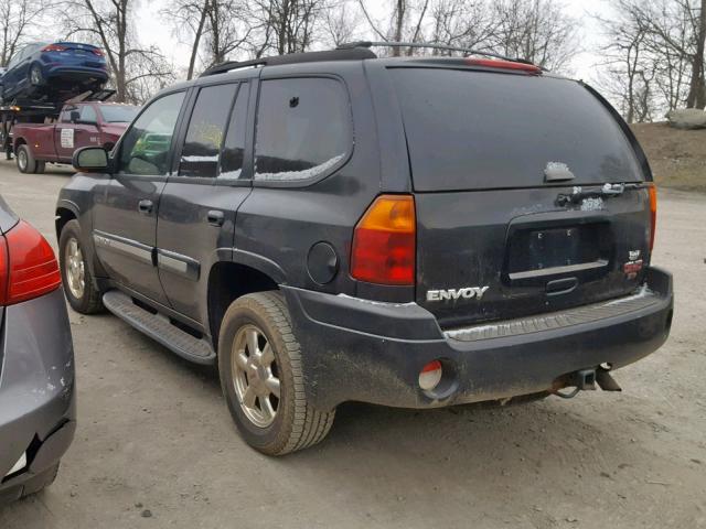 1GKDT13S322110791 - 2002 GMC ENVOY BLACK photo 3