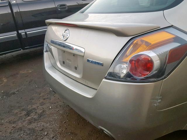 1N4CL21E39C138868 - 2009 NISSAN ALTIMA HYB BEIGE photo 9