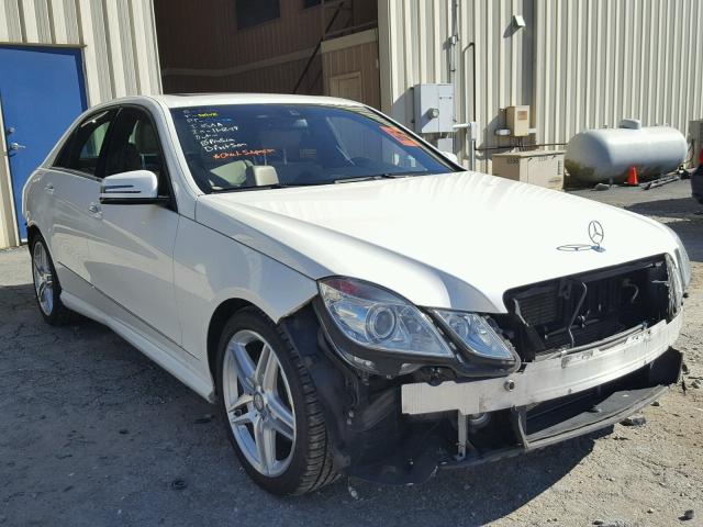 WDDHF5KB3DA704664 - 2013 MERCEDES-BENZ E 350 WHITE photo 1