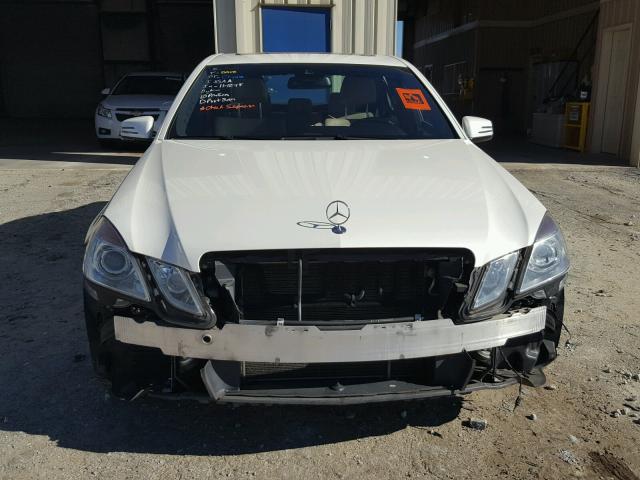 WDDHF5KB3DA704664 - 2013 MERCEDES-BENZ E 350 WHITE photo 9