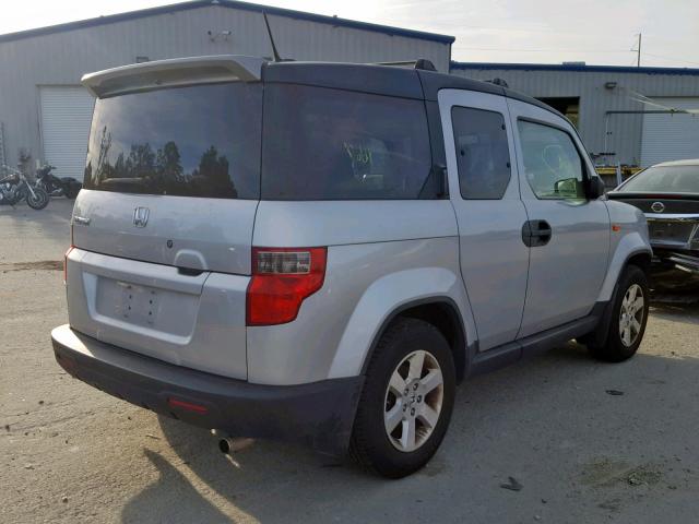 5J6YH18749L002973 - 2009 HONDA ELEMENT EX SILVER photo 4