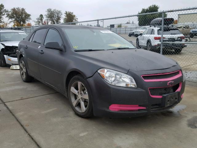 1G1ZC5E02CF384488 - 2012 CHEVROLET MALIBU 1LT BLACK photo 1