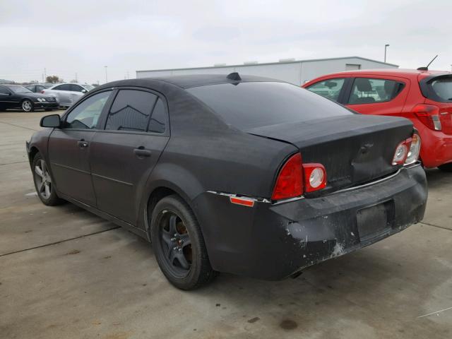 1G1ZC5E02CF384488 - 2012 CHEVROLET MALIBU 1LT BLACK photo 3