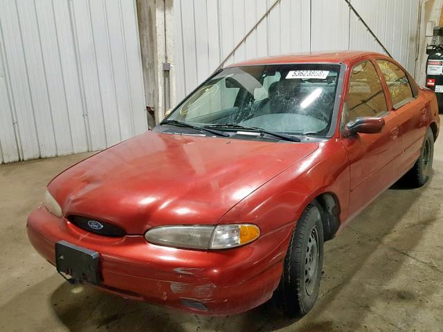 1FALP6537TK180154 - 1996 FORD CONTOUR GL RED photo 2