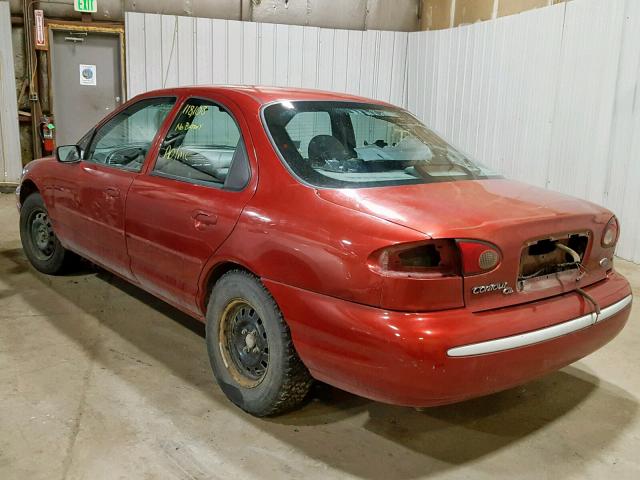 1FALP6537TK180154 - 1996 FORD CONTOUR GL RED photo 3