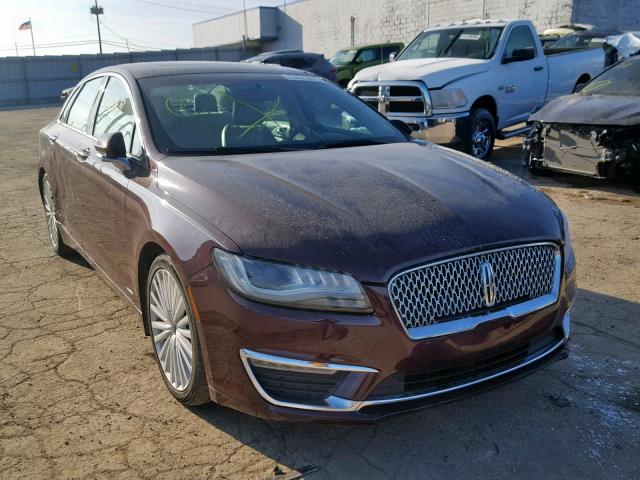 3LN6L5E98HR602495 - 2017 LINCOLN MKZ RESERV BURGUNDY photo 1