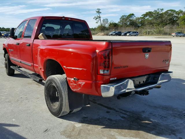 3D7MX48C36G275410 - 2006 DODGE RAM 3500 S RED photo 3