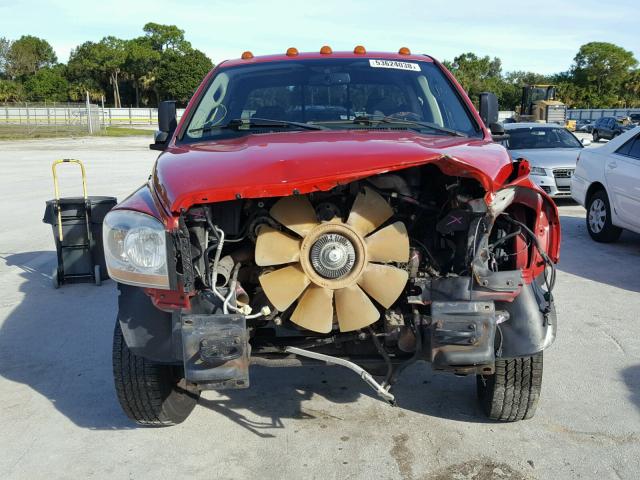 3D7MX48C36G275410 - 2006 DODGE RAM 3500 S RED photo 9