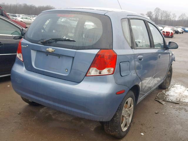KL1TD66658B096263 - 2008 CHEVROLET AVEO BASE Mavi foto 4