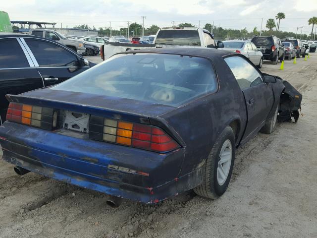 1G1FP23E1NL132210 - 1992 CHEVROLET CAMARO RS BLUE photo 4