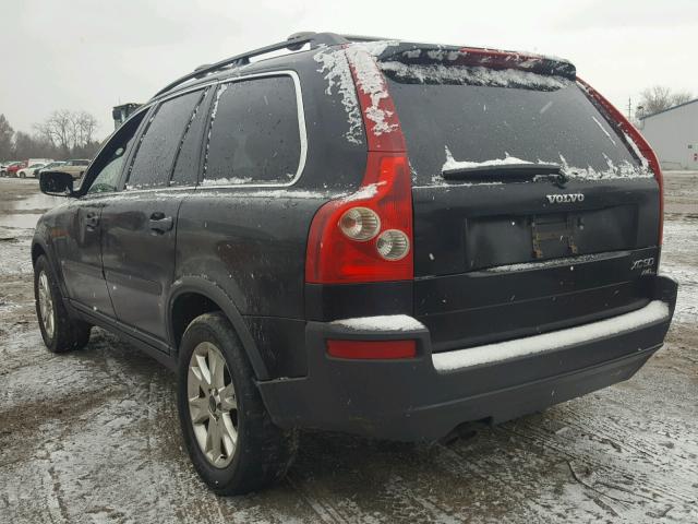 YV1CZ59H241055911 - 2004 VOLVO XC90 BLACK photo 3