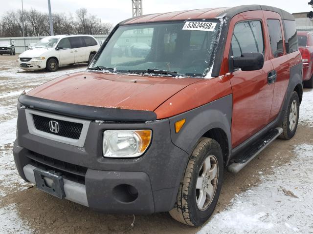 5J6YH28563L033931 - 2003 HONDA ELEMENT EX ORANGE photo 2